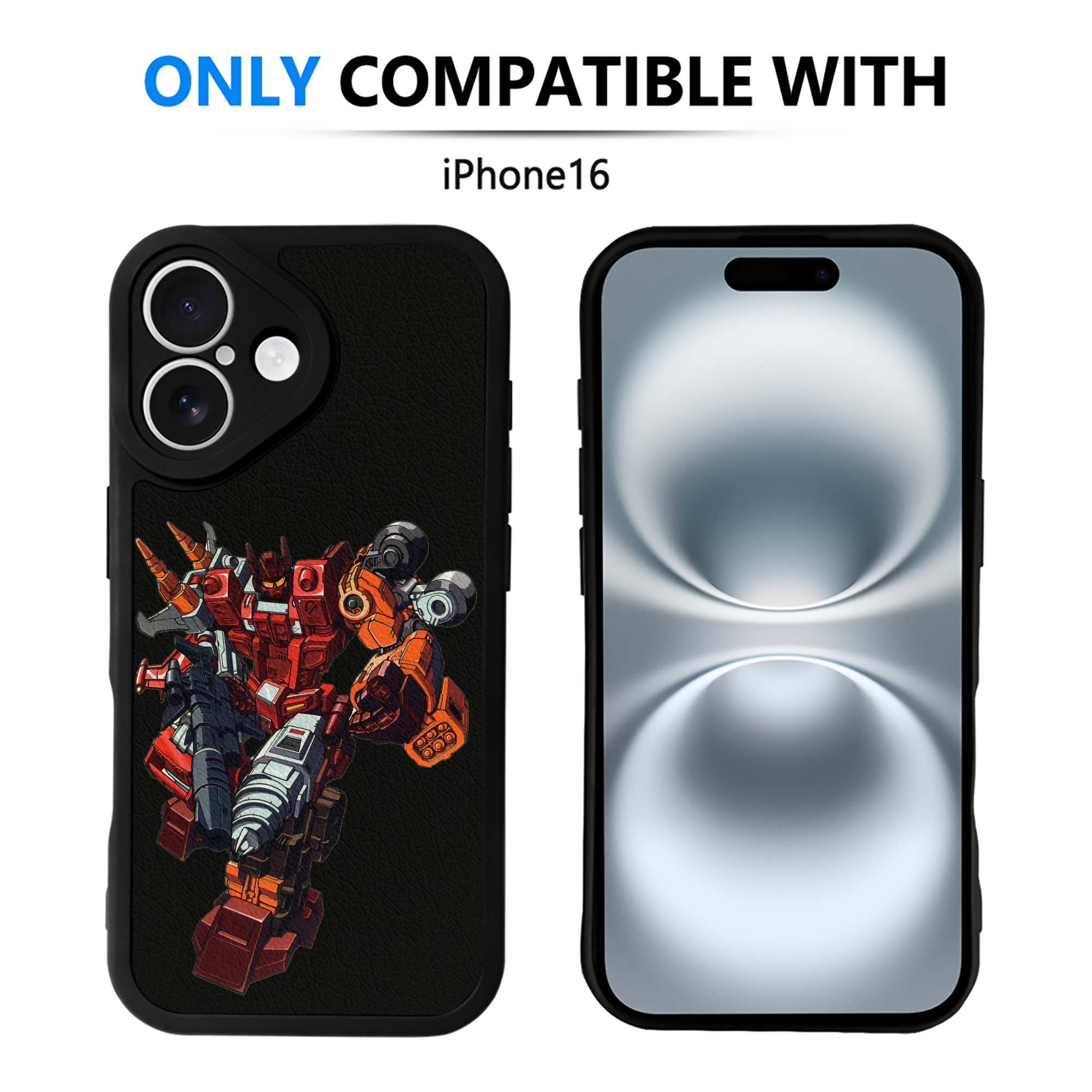 （画像用）  【iPhone 16シリーズ対応】シリコンスマホケース（レザー調） 材質：シリコン